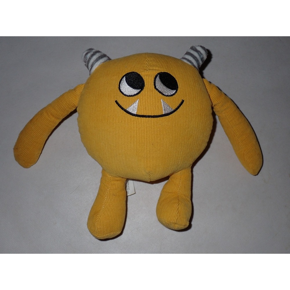 Nibbles The Book Monster Plush 2016 Emma Yarlett 8" Yellow Corduroy Toy